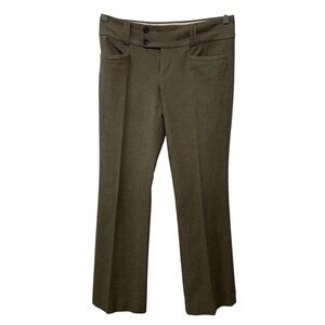 Banana Republic Sloan Fit Brown Micro Check Dress Pants Stretch 2010s Gilmore 4‎